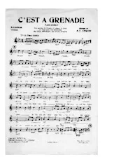 download the accordion score C'EST A GRENADE in PDF format