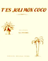 download the accordion score t'es joli mon coco in PDF format