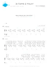 download the accordion score Je l'aime à mourir (Niveau 2) in PDF format