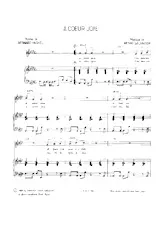 download the accordion score A cœur joie in PDF format