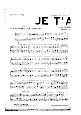 download the accordion score JE T'AIMAIS in PDF format