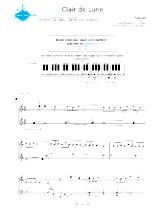 download the accordion score Clair de lune (Niveau 1) in PDF format