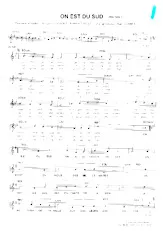 download the accordion score ON EST DU SUD in PDF format