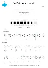 download the accordion score Je l'aime à mourir (Niveau 1) in PDF format