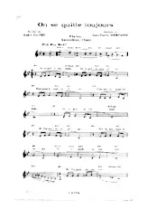 download the accordion score ON SE QUITTE TOUJOURS in PDF format