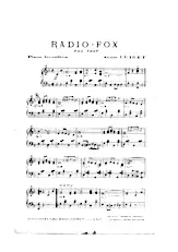 télécharger la partition d'accordéon RADIO - FOX au format PDF