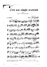 download the accordion score C'EST UNE SIMPLE AVENTURE in PDF format