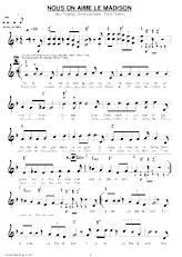 download the accordion score NOUS ON AIME LE MADISON in PDF format