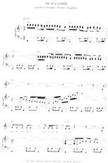 download the accordion score On m'a oublié in PDF format