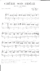 télécharger la partition d'accordéon Chérie soit fidèle (beloved be faithful - Orchestration) au format PDF