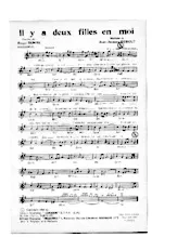 download the accordion score IL Y A DEUX FILLES EN MOI in PDF format