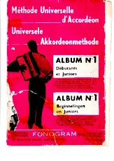 télécharger la partition d'accordéon Méthode Universelle d'accordéon - Album n° 1 au format PDF