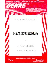 télécharger la partition d'accordéon mazurka au format PDF