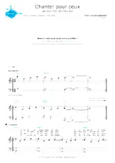 télécharger la partition d'accordéon Chanter pour ceux qui sont loin de chez eux (Niveau 2) au format PDF