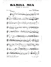 download the accordion score Samba mia in PDF format