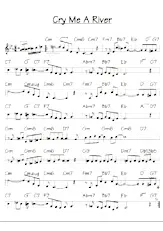 download the accordion score Cry me a river in PDF format