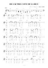 download the accordion score DE L’AUTRE CÔTÉ DE LA RUE in PDF format