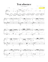 download the accordion score Ton absence in PDF format