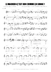 download the accordion score LE MADISON C'EST BON QUAND ÇA SONNE in PDF format