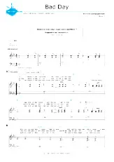 télécharger la partition d'accordéon Bad day (Niveau 2) au format PDF