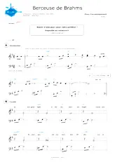 télécharger la partition d'accordéon Berceuse de Brahms (Niveau 2) au format PDF