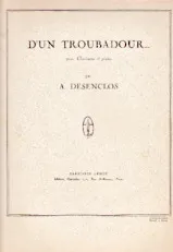 télécharger la partition d'accordéon D'un troubadour au format PDF