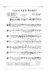 download the accordion score TOUS LES MARIS in PDF format