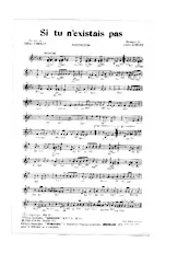 download the accordion score SI TU N'EXISTAIS PAS in PDF format