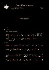 download the accordion score Dernière danse (Niveau 2) in PDF format