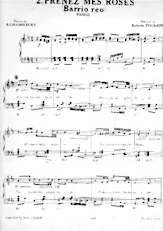 download the accordion score Prenez mes roses (Autre version) in PDF format