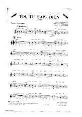 download the accordion score TOI , TU SAIS BIEN in PDF format