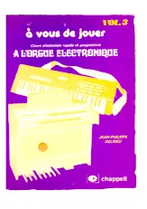 télécharger la partition d'accordéon COURS D'INITIATION À L'ORGUE ÉLECTRONIQUE - VOL. 3 (1983) au format PDF