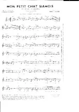 download the accordion score Mon petit chat siamois in PDF format