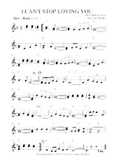 download the accordion score I CANT STOP LOVING YOU in PDF format