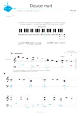 télécharger la partition d'accordéon Douce nuit (Niveau 1) au format PDF