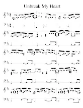 download the accordion score Unbreak my heart in PDF format