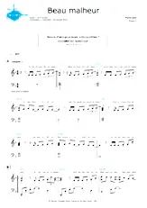 download the accordion score Beau malheur (Niveau 3) in PDF format