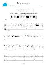 download the accordion score Je te promets (Niveau 1) in PDF format